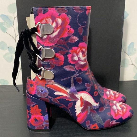 Coliac x Tanya Taylor Kimono Printed Marta Boot EU Size 38.5 (US Siz… - Picture 4 of 12